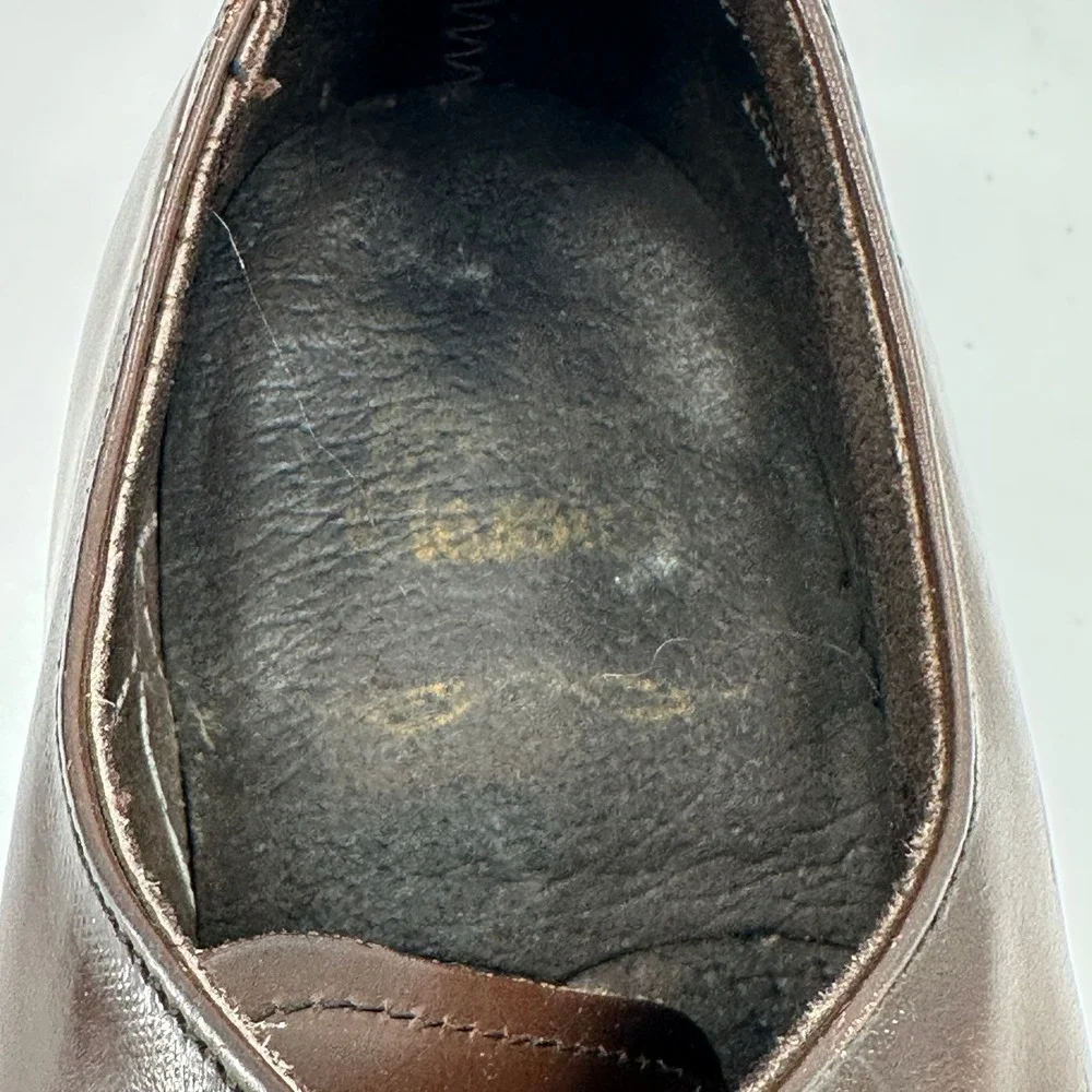 Goodyear Mens Brown Leather Oxford Dress Shoes Lace Up Formal Work Size 8.5 E‎
